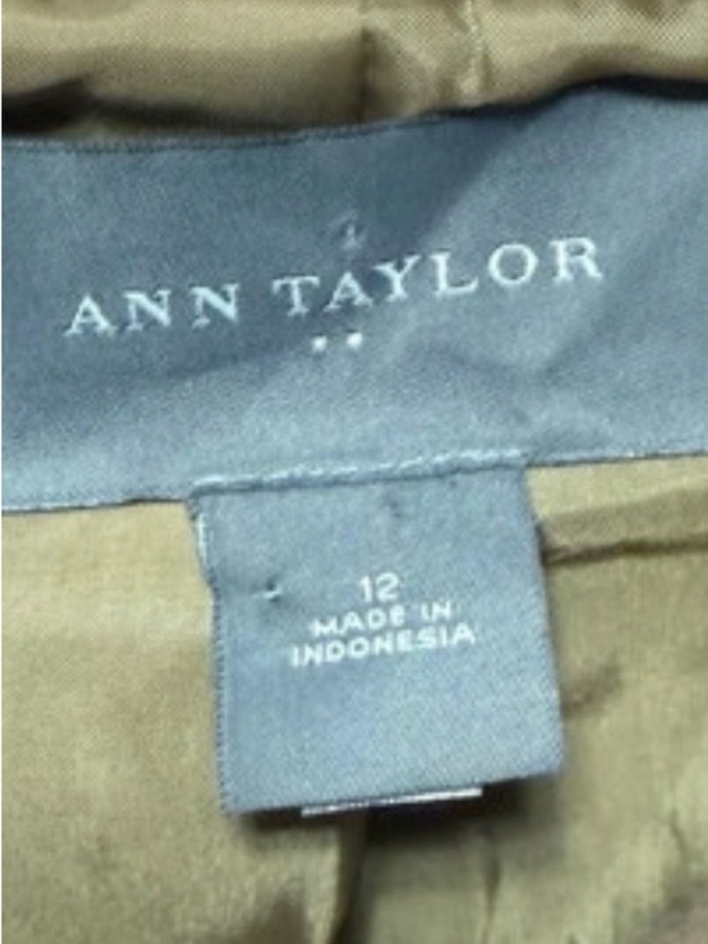 Ann Taylor Wool Cream Wool Blend Single-Breasted Coat 12 - Picture 2 of 4